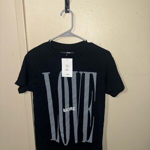 Black Graphic T-Shirt with LOVE Print